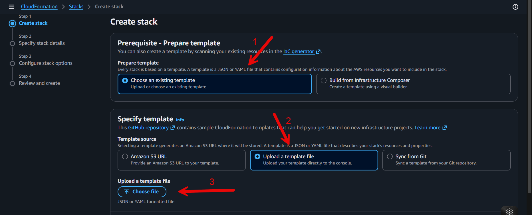 create stack